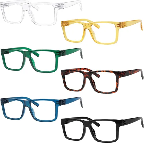 Vista 9 de Eyekepper Paquete de 5 lentes de lectura para hombre, incluye lentes de sol de lectura, bisagras de resorte, gafas clásicas de tramposo