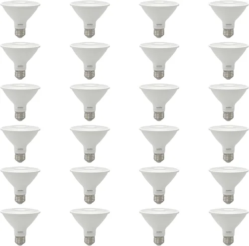 Vista 12 de Sunlite 40982-SU - Bombilla LED PAR30 de cuello corto, 9 vatios, (equivalente a 75 W), 850 lúmenes, base de tornillo medio (E26), regulable, 5000K
