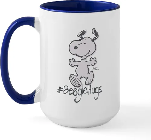 Vista 74 de CafePress SNOOPY Joe Cool - Taza de café de cerámica (15.0 fl oz)