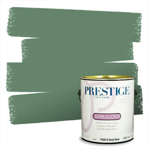 Vista 142 de Prestige Paints - 2 en 1, pintura base y pintura de exterior, E100-N-735BM