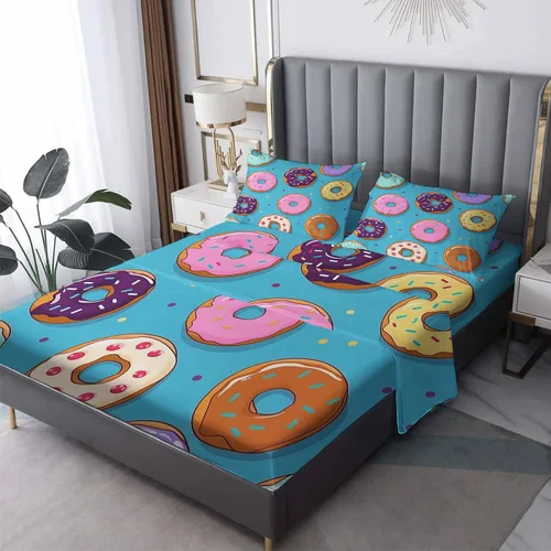 Vista 27 de Juego de sábanas tamaño individual con águila calva, sábanas de cama de águila, microfibra suave y bolsillo profundo y sábanas estampadas sin