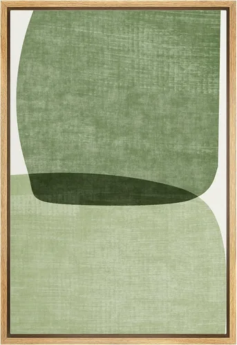 Vista 17 de IDEA4WALL Lienzo enmarcado para pared, acuarela pastel, cordillera, valle, ilustraciones abstractas, naturaleza, arte moderno, bohemio, decorativo