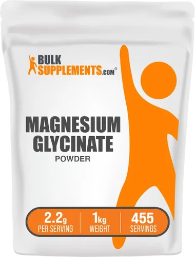 Vista 9 de Glicinato de magnesio puro en polvo BulkSupplements, 1