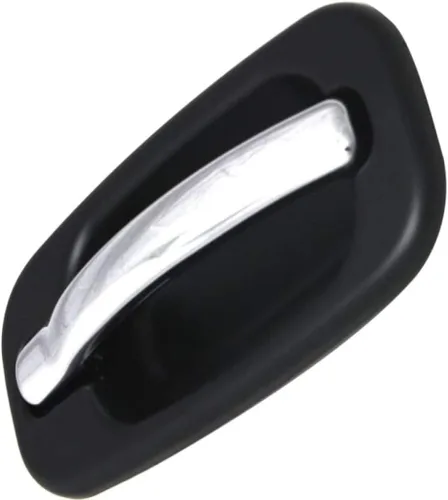 Vista 3 de Manija de puerta exterior para Cadillac Escalade EXT 2002-2006 Palanca cromada del lado del pasajero trasero carcasa negra GM1521142 15745140