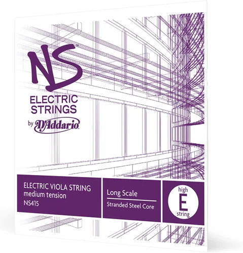 Vista 6 de D'Addario NS Electric Viola Single A String, larga escala, tensión media