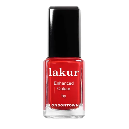 Vista 12 de LONDONTOWN Lakur Nail Polish - Red, Long-Lasting, Streak-Free, Chip-Resistant 21+ Free Non-Toxic Vegan Nail Color, Strengthens & Hydrates Nails