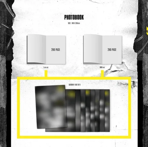 Vista 3 de Stray Kids - I am WHO [RANDOM ver.] (2º Mini Álbum) CD+Photobook+3 tarjetas de fotos QR+póster+póster plegable del grupo oficial+tarjeta