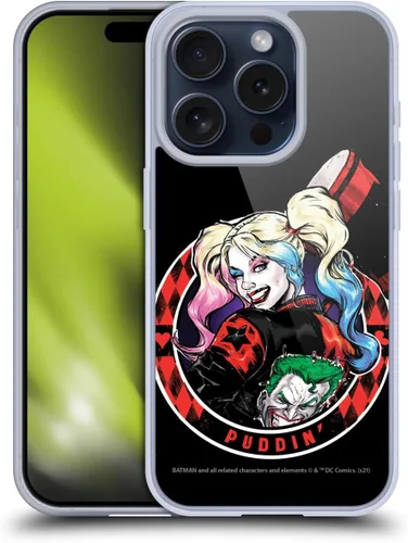 Vista 77 de Head Case Designs Funda de gel suave con licencia oficial de Batman DC Comics Bubblegum Harley Quinn Graphics compatible con Apple iPhone 7