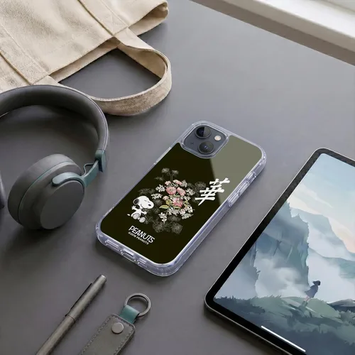 Vista 310 de Carcasa de gel para iPhone 7 Plus/iPhone 8 Plus, diseño de Snoopy Oriental de Peanuts, Badges