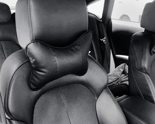 Vista 7 de DS. DISTINCTIVE STYLE 2 almohadas para reposacabezas de coche, color negro