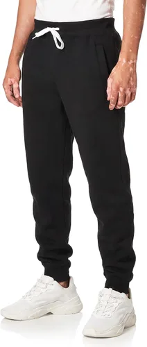Vista 9 de Southpole, 1570 - Pantalones deportivos básicos tipo jogger de forro polar para hombre Negro