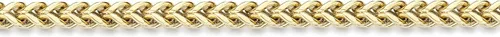 Vista 2 de Metro Jewelry Pulsera de cola de zorra gruesa de 9 a 10 pulgadas de largo para hombre en acero inoxidable con chapado en oro y garra de langosta
