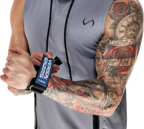 Vista 10 de Versa Gripps® Clásico, fabricado en los Estados Unidos, correas de muñeca para levantamiento de pesas, el mejor accesorio de entrenamiento