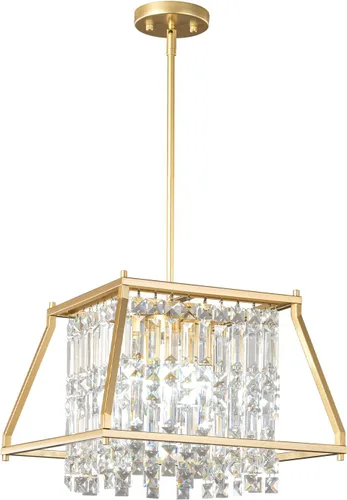 Vista 31 de LMQNINE Modernas lámparas colgantes negras para isla de cocina, lámpara de araña de cristal, iluminación colgante ajustable de granja para comedor
