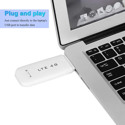Vista 6 de Adaptador de red USB 4G LTE, Hotspot Router Módem Stick, Plug and Play, Función para compartir hotspot, expansión de memoria pequeña ()