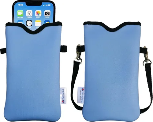 Vista 37 de Tainada Funda Estuche Bolsa de Neopreno para Teléfono para Hombres y Mujeres con Correa Cruzada/Cordón para el Cuello para iPhone 17/16/15 Pro Max