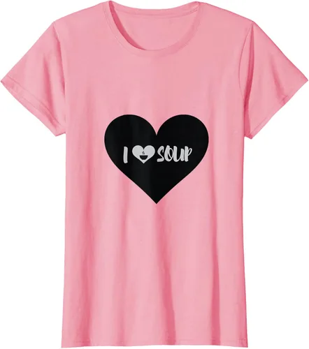 Vista 10 de I Love Soup - Camiseta de regalo con forma de corazón, Blanco, S Asfalto
