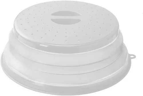 Vista 14 de Cubierta plegable para salpicaduras de microondas, 10.5 pulgadas, apta para lavavajillas, cubierta de placa de microondas con ventilación de vapor