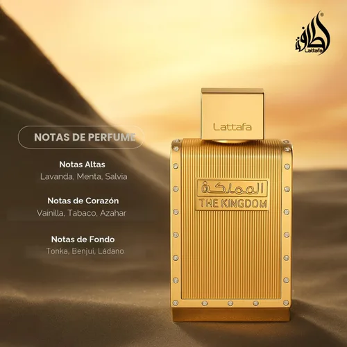 Vista 5 de Lattafa The Kingdom Eau De Parfum Spray para hombre, 3.4 onzas