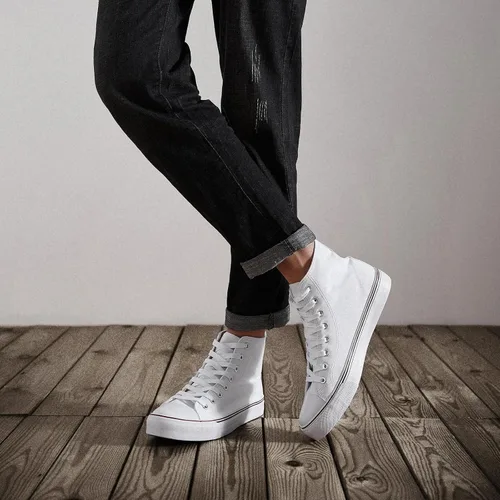 Vista 57 de ZGR Tenis de lona para hombre, con cordones, clásicos, casuales, para caminar