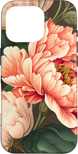 Vista 20 de Vintage Peony Inspired Flower Plant Lover Funny Gardening Case for iPhone 17