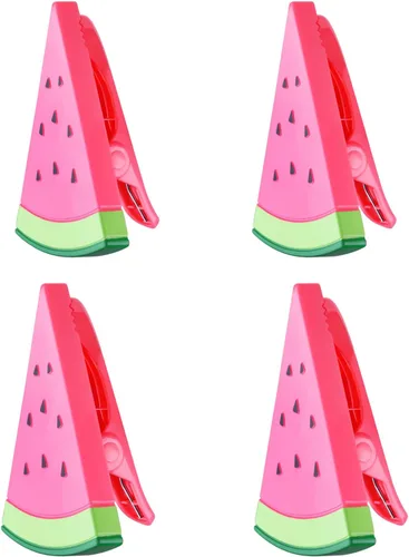 Vista 6 de 4 clips de toalla de playa para silla, clips de toalla de plástico verde cactus de gran tamaño, clips de piscina para evitar que la toalla se vuele