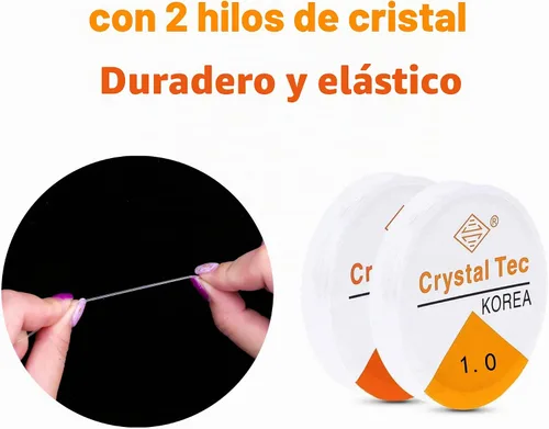 Vista 5 de Kit de Pulseras de Abalorios Pony de Greentime, Juego de Abalorios Rainbow Kandi Rave de 9mm para Pulseras de Amistad, Elaboración de Collares
