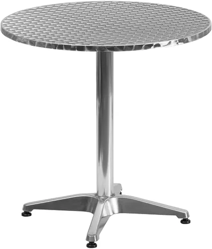 Vista 8 de Mesa circular de aluminio con base para interiores y exteriores, Multicolor