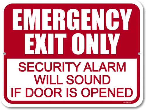 Vista 7 de Honey Dew Gifts, Entregue todos los paquetes a la puerta delantera, HDG-1060 9 x 12 Inch Aluminum Sign, Package Delivery Notice, Front Door, Home