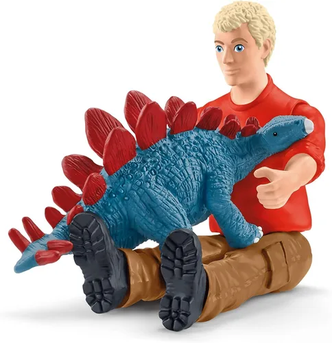 Vista 6 de Schleich Dinosaurs - Juego de 5 piezas de tiranosaurio Rex Attack - Juguete de dinosaurio para niños y niñas - Figuras de dinosaurio para niños a