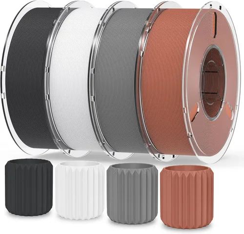 Vista 22 de Silk Rainbow 3D Printer Filament 1.75mm Multi-Color PLA Filament Fast Color Change Candy Color 3D Printing Filament, 1kg Spool Color caramelo