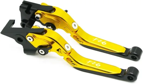 Vista 12 de Palanca de freno de embrague plegable ajustable para motocicleta para Yamaha FZ6 FZ 6 FAZER 2004 2010 XJ6 FZ6R 2009 2020 FZ8 2011 2015 (color : 1)