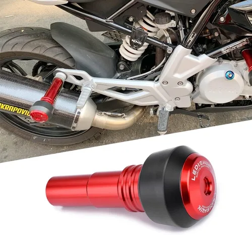 Vista 12 de Accessoires Protección contra caídas Deslizador de escape compatible con KTM DUKE 390, RC390, DUKE250, DUKE200, ADV 390, DUKE 390 250 200 (negro)