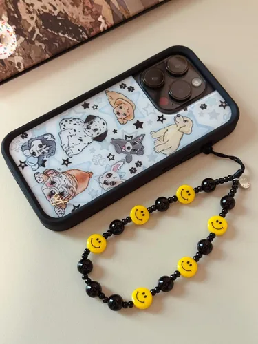 Vista 56 de Drawwind Correa con cuentas para teléfono con pulsera universal, cordón para teléfono celular lindo, pulsera de muñeca con cuentas, cadena de hilo