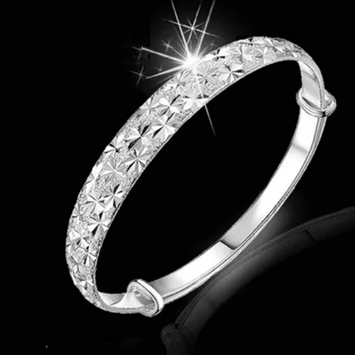 Vista 3 de Pulsera para mujer diseño de estrella tallada de moda para boda compromiso regalo