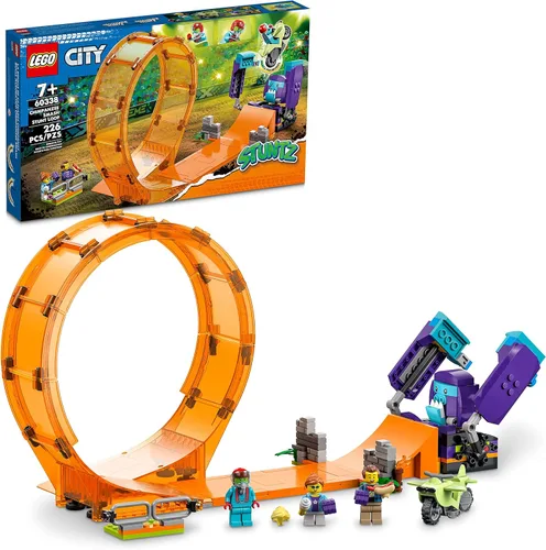 Vista 7 de LEGO City Stuntz Smashing Chimpancé Stunt Loop 60338 - Juego de juguetes de construcción para niños, niñas y niños a partir de 7 años (226 piezas)