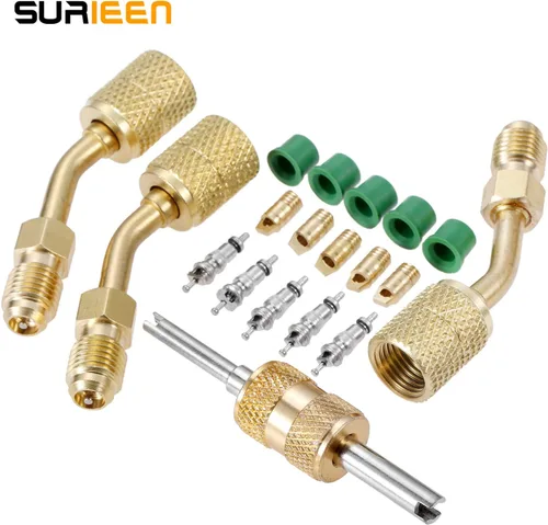 Vista 7 de Adaptador R410A, adaptador mini split 5/16 ''SAE hembra a 1/4 ''SAE