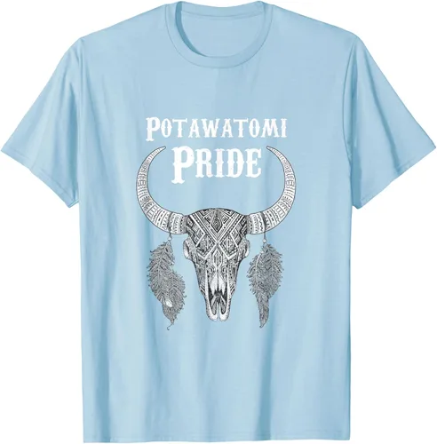 Vista 83 de Potawatomi Pride Tribe Native American Indian Buffalo Camiseta