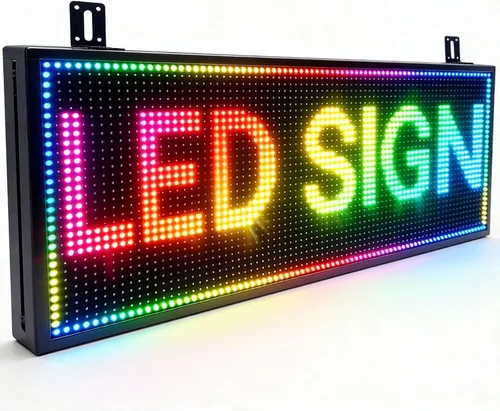 Vista 10 de P3 40 "x25" Led Sign Pantalla de visualización digital de desplazamiento programable para tablero de mensajes de negocios Control Wifi de alta