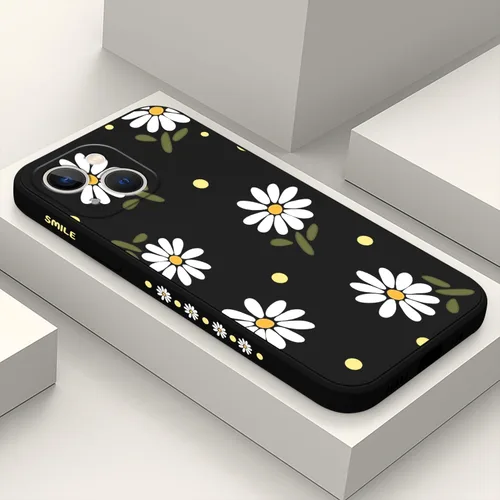 Vista 23 de LEECG Funda para iPhone 13 con diseño de mariposas y flores, diseño de astronauta, funda de teléfono con forro de microfibra suave, funda delgada