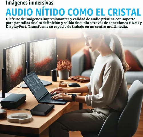 Vista 6 de 40AS0090US Lenovo Thinkpad Estación de acoplamiento USB-C Gen 2 - 1 año de garantía - Muelle Thunderbolt 3 Thinkpad, HDMI, DisplayPort y cable USB C
