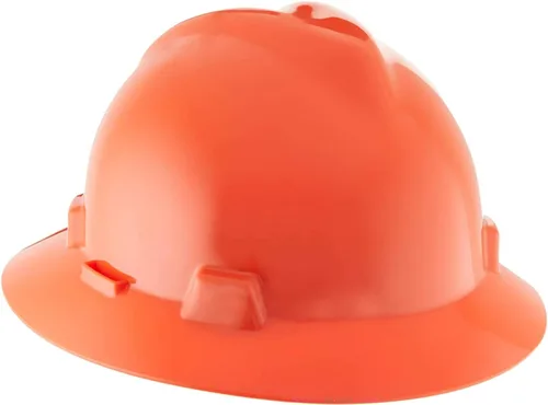 Vista 8 de MSA V-Gard Casco de Ala Completa con Suspensión - Carcasa de Polietileno, Protección Superior contra Impactos y Correas de Corona Autoajustables