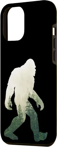 Vista 2 de iPhone 12 Pro Max Bigfoot figura Sasquatch Yeti Nature doble caso de exposición