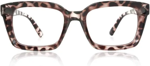 Vista 7 de JiSoo Oversized Reading Glasses for Women, Stylish Designer Large Readers Oprah Style with Spring Hinge