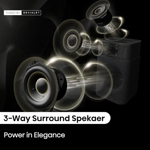 Vista 10 de Hisense HT Saturn - Barra de sonido de 4.1.2 canales con subwoofer inalámbrico, Dolby Atmos, DTS:X, Bluetooth 5.3, EzPlay, paso HDMI 4K, compatible