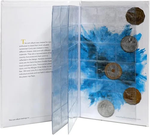 Vista 2 de Banknote World Álbum para coleccionar monedas, 180 bolsillos