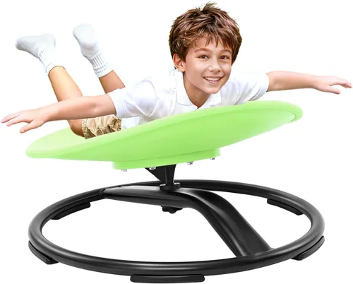 Vista 9 de Zhenx Silla giratoria para niños autistas (de 3 a 18 años) – Asiento giratorio sensorial de capacidad de 220 libras – Juguete sensorial para Azul
