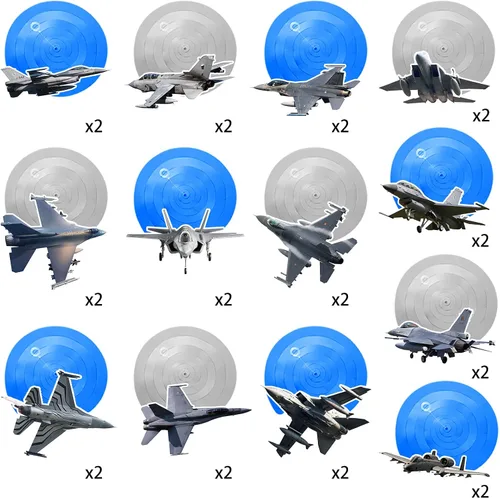 Vista 4 de 26 piezas de decoración de remolinos colgantes para avión, suministros de remolinos colgantes, serpentinas colgantes de avión para niños