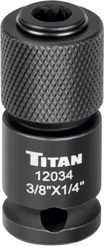 Vista 8 de Titan 12039 Adaptador de cambio rápido de 1/2" de accionamiento a 1/4" hexagonal