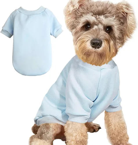 Vista 14 de Suéter para cachorros para perros pequeños, ropa cálida de invierno para gatos, sudadera para mascotas, ropa de punto, ropa de perro y gatito Negro